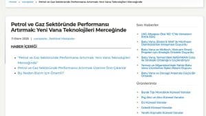 Petrol ve Gaz Sektöründe Performansı Artırmak: Yeni Vana Teknolojileri Merceğinde