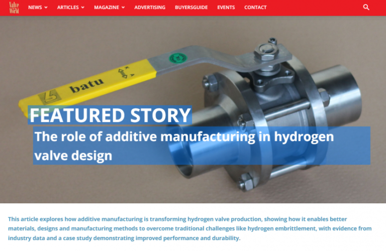 hydrogen valve technology, hidrojen vanası teknolojisi
