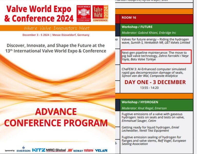 Meet BatuValve at Valve World Conference 2024