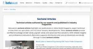 sectoral articles