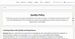 quality policy