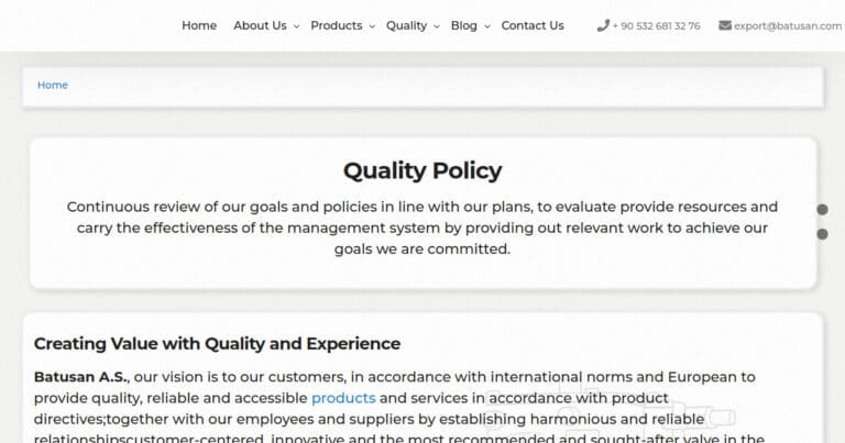quality policy