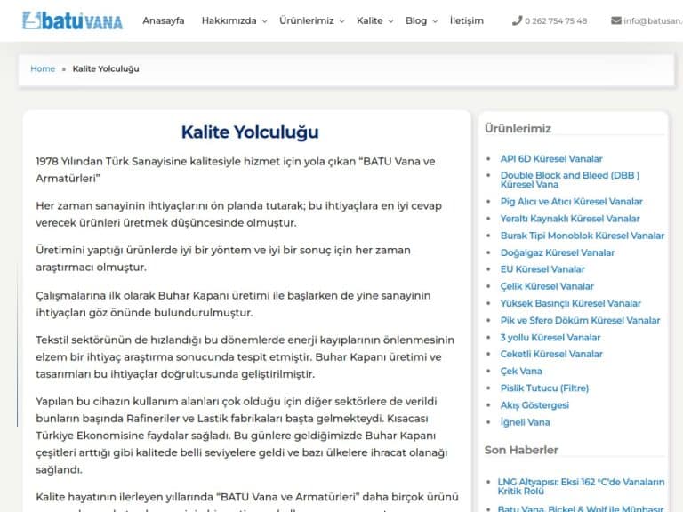 Kalite Yolculuğu