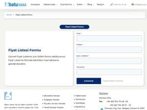Fiyat Listesi Formu