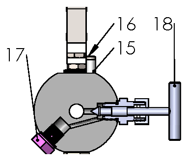 ANSI Class 300 DBB Ball Valve — side view with vent and needle valve