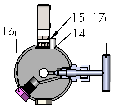 ANSI Class 600 DBB Ball Valve — side view with vent and needle valve