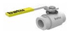 Class 800 threaded ball valve — valve view, silver version