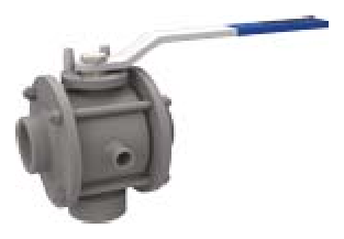 PN 16/40 3 Y- L Reduction Bore/Threaded (Steel) — valve views