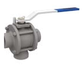 PN 16/40 3 Y- L Reduction Bore/Threaded (Steel) — valve views