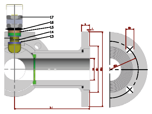 PN 16/40 3 Y-T Full Bore/Flanged — operating positions
