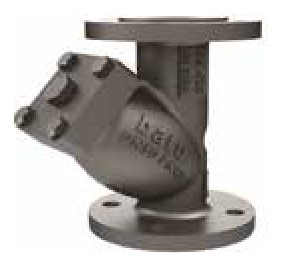 Strainer PN 16/25/40 flanged — valve view, grey version